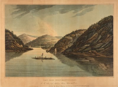 Ansicht in der Nähe von Fort Montgomery (Nr. 18, Hudson River Portfolio) von John Hill
