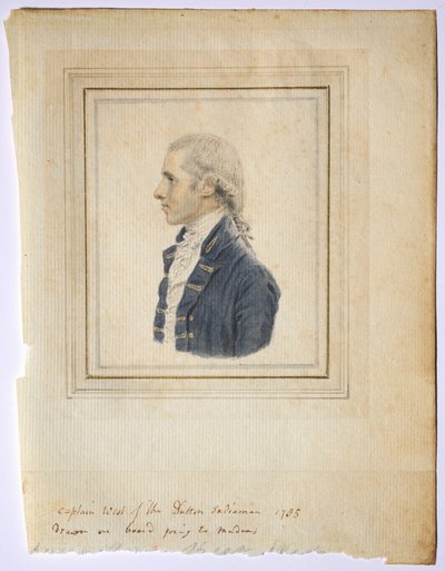 Porträt von Sir Captain West von der Dutton Indiaman von John I Smart