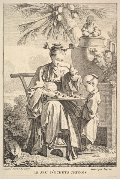 Das Spiel des chinesischen Schachs, 1741-63 von John Ingram