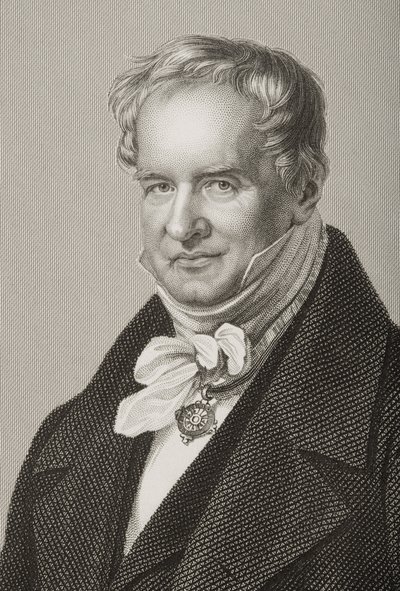 Friedrich Heinrich Alexander Humboldt (1769-1859), Baron von Humboldt, graviert von D.J. Pound nach einem Foto, aus The Drawing-Room of Eminent Personages, Band 2, veröffentlicht in London, 1860 von John Jabez Edwin Paisley Mayall