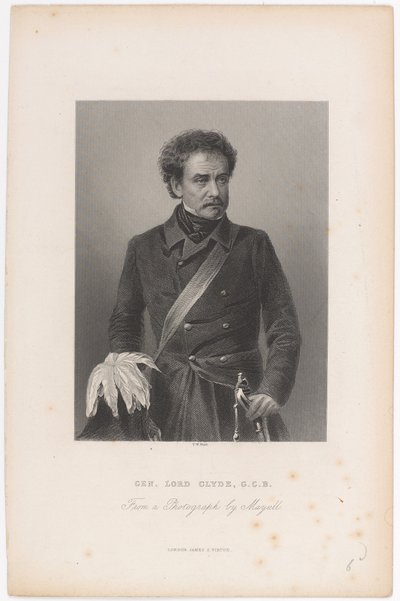 General Lord Clyde, G.C.B., um 1856 von John Jabez Edwin Paisley Mayall