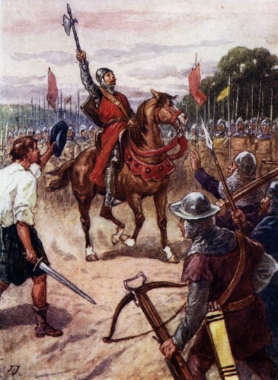William Wallace in der Schlacht von Falkirk, Schottland von John Jellicoe