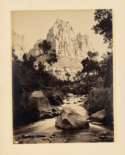Eagle Crag, Rio Virgen, Utah von John K. Hillers