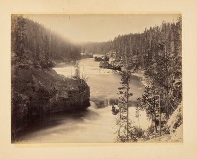 Stromschnellen des Yellowstone oberhalb der Wasserfälle von John K. Hillers