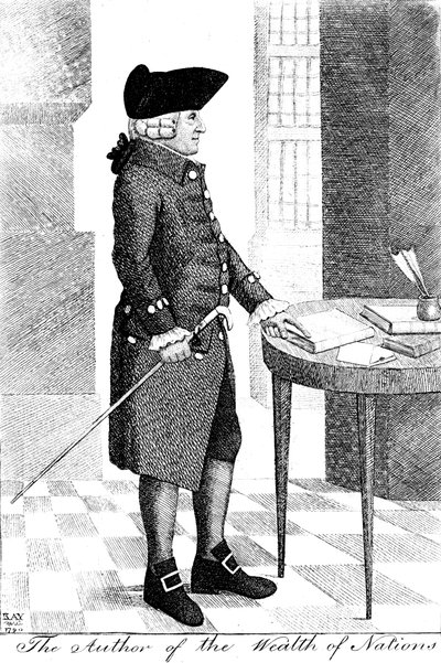 Adam Smith 1723-1790, schottischer Philosoph und Ökonom, 1790 von John Kay