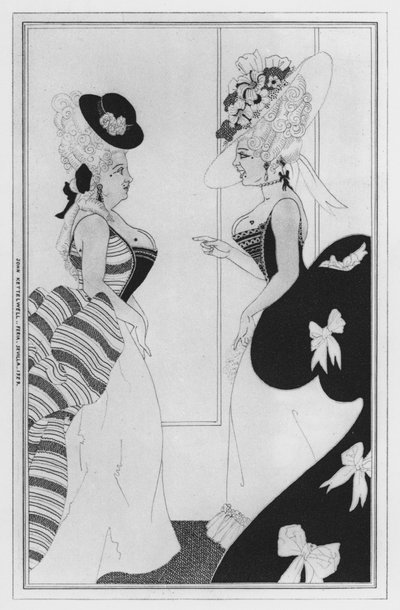 Illustration für Love for Love von William Congreve (Lithografie) von John Kettelwell