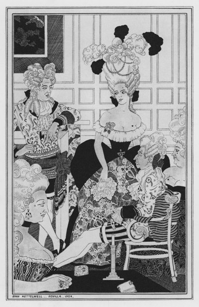 Illustration für The Way of the World von William Congreve von John Kettelwell
