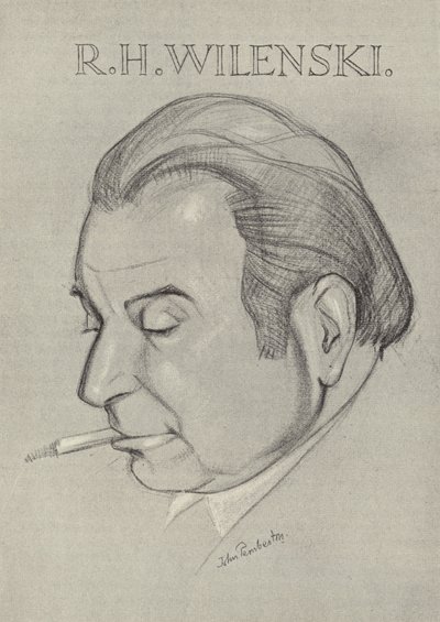 R. H. Wilenski, englischer Kunstkritiker und Schriftsteller von John L. Pemberton