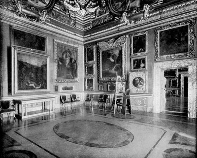 Saturnsaal, Pitti-Palast, Florenz, Italien, 1893 von John L. Stoddard