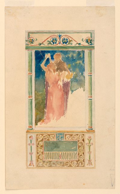 Entwurf für ein Gedenkfenster von John La Farge