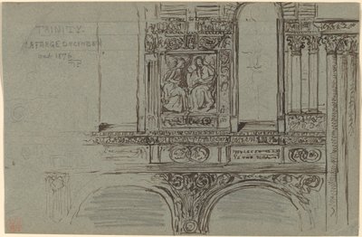 Trinity Church, Boston (Schiff) - Wandmalerei-Studie von John La Farge