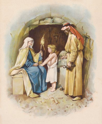 Christus in der Werkstatt des Zimmermanns von John Lawson