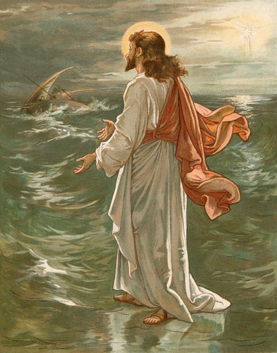 Christus wandelt auf dem Wasser von John Lawson