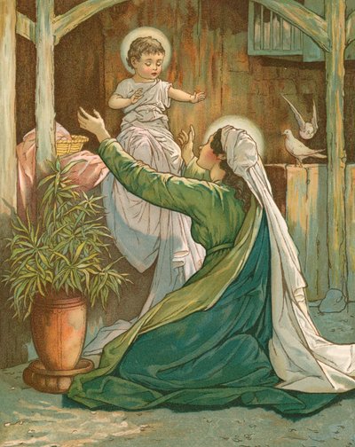 Maria spielt mit Jesus von John Lawson