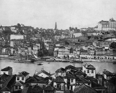 Porto in Portugal (s/w Foto) von John Lawson Stoddard