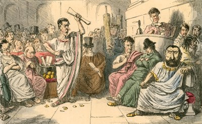 Cicero denunziert Cataline von John Leech