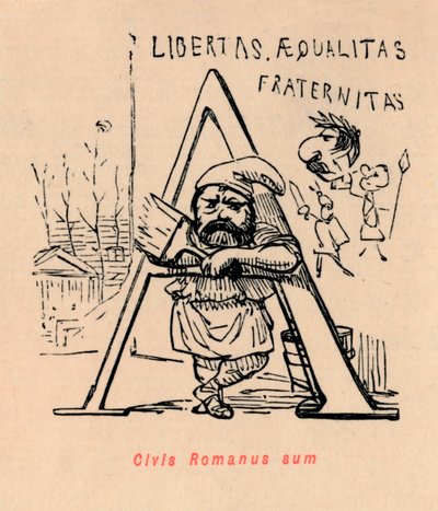 Civis Romanus sum, 1852 von John Leech