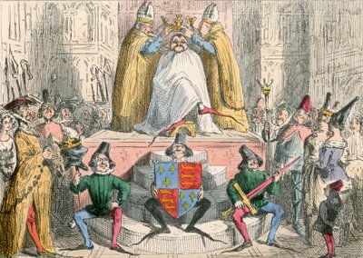 Krönung von Heinrich dem Vierten (nach der besten Quelle) von John Leech