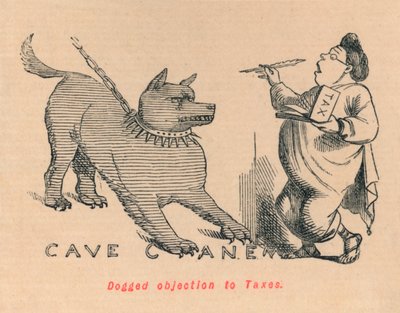 Hartnäckiger Widerstand gegen Steuern, 1852 von John Leech