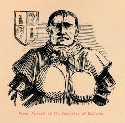 Fantasieporträt des Champions von England, ca. 1860 von John Leech