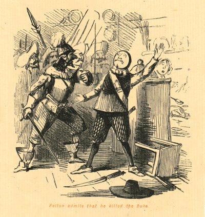 Felton gibt zu, dass er den Herzog getötet hat von John Leech