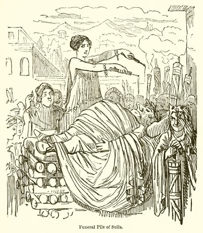 Scheiterhaufen von Sulla von John Leech