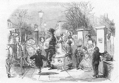 Zum Pantomime gehen von John Leech