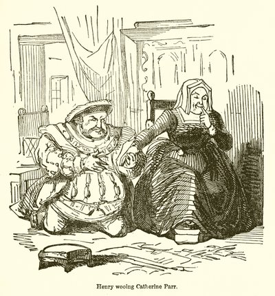 Heinrich umwirbt Catherine Parr von John Leech