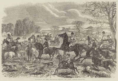 Jagd in den Ferien von John Leech