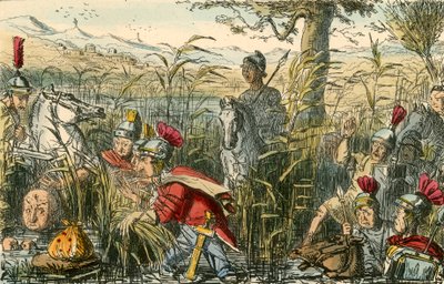 Marius entdeckt in den Sümpfen von Minturnae von John Leech