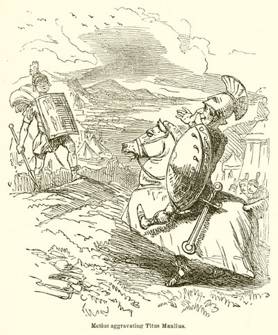 Metius reizt Titus Manlius von John Leech