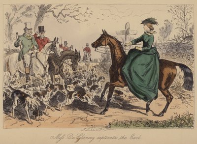 Miss De Glancey bezaubert den Earl von John Leech