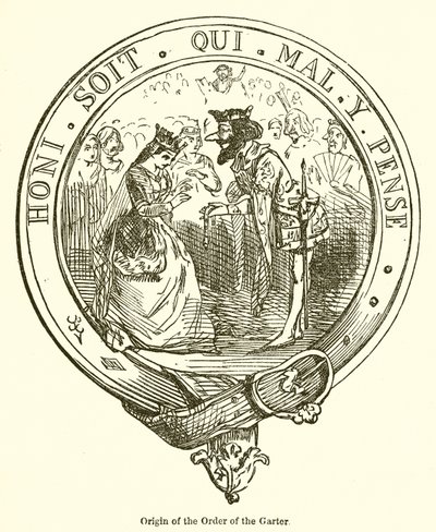 Ursprung des Hosenbandordens von John Leech