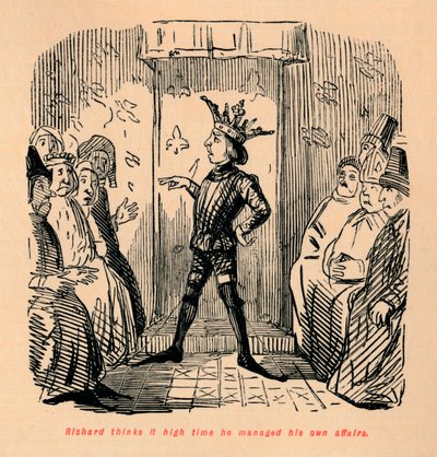 Richard denkt, es ist höchste Zeit, seine eigenen Angelegenheiten zu regeln, ca. 1860 von John Leech