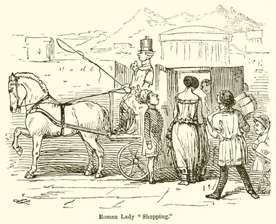Römische Dame beim Einkaufen von John Leech