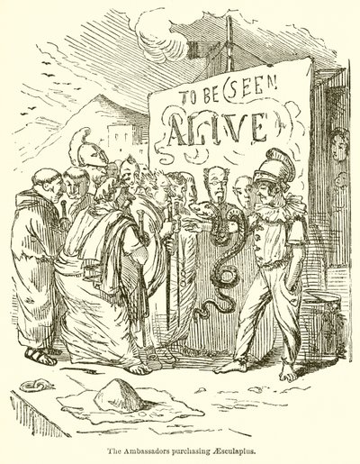 Die Botschafter kaufen Äskulap von John Leech