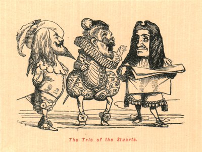 Das Trio der Stuarts, 1897 von John Leech