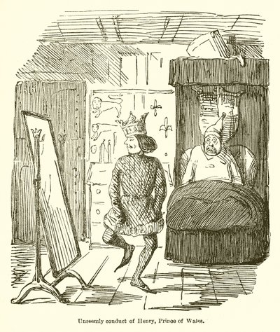 Ungehöriges Verhalten von Heinrich, Prinz von Wales von John Leech