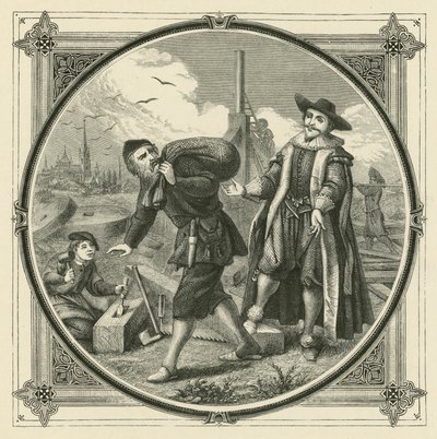 Eine ganze Mühle, um ein Scheffel Korn zu mahlen von John Leighton