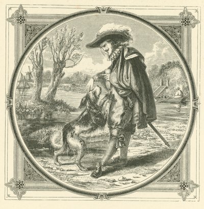 Spiel mit dem Hund, und er wird deine Kleidung ruinieren (Stich) von John Leighton