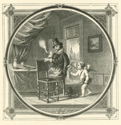 Rauch ist die Nahrung der Liebenden (Stich) von John Leighton