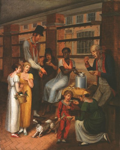 Pepper-Pot: Eine Szene auf dem Markt von Philadelphia von John Lewis Krimmel