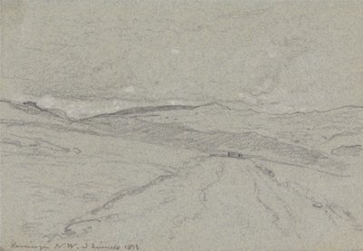 Bergblick in Nordwales von John Linnell