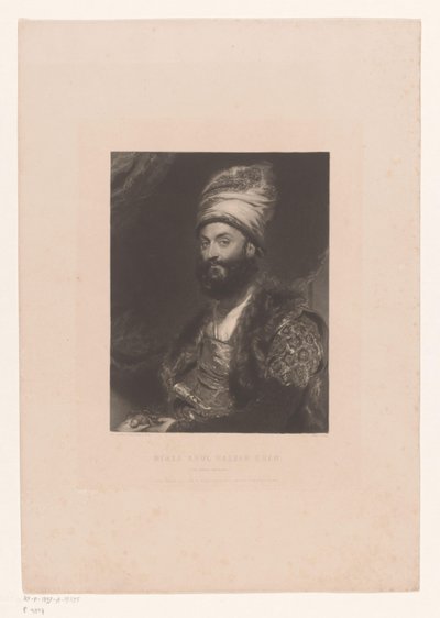 Porträt von Mirza Abolhassan Khan Ilchi von John Lucas