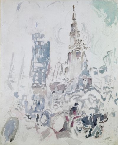 Saint Paul’s, Lower Manhattan von John Marin