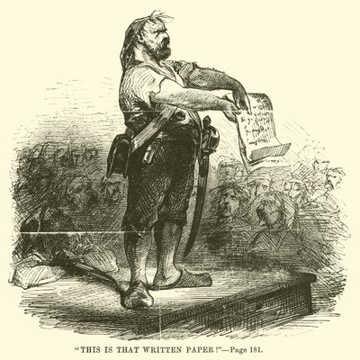 Illustration für Eine Geschichte aus zwei Städten von Charles Dickens von John McLenan