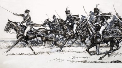 Kavallerieangriff von John Millar Watt
