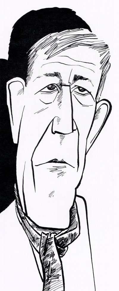 Oskar Kokoschka - Karikatur von John Minnion