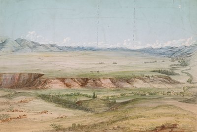 Großes Loch Prärie von Norden von John Mix Stanley