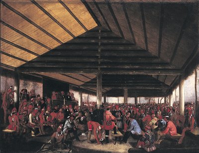 Internationaler Indianerrat (Abgehalten in Tallequah, Indian Territory, 1843) von John Mix Stanley